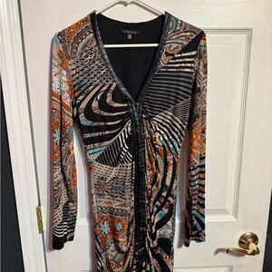 Women's Multicolor Patterned Dress